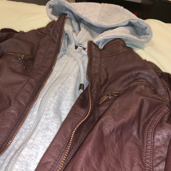 childrens faux leather jacket